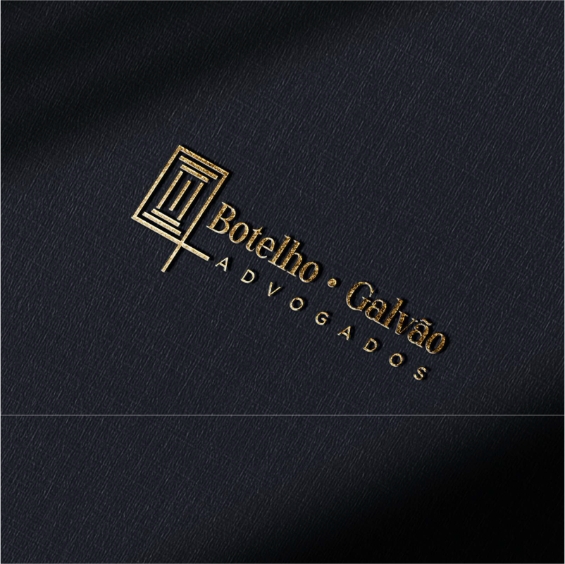Logo botelho galvão mockup